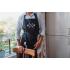 Apron with ethnic embroidery, Unisex, Unisize, Two front pockets, Extra-long waist-ties, Adjustable strap; Become your own Chef At-Home,